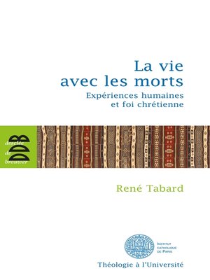 cover image of La vie avec les morts